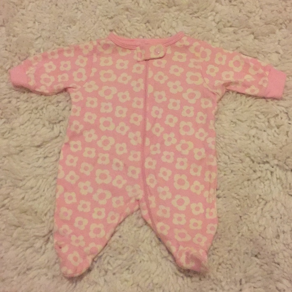 White and pink pajamas